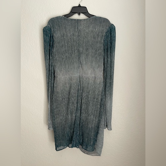PatBO Ombre Lurex Faux Wrap Mini Dress size 12 - Picture 9 of 9
